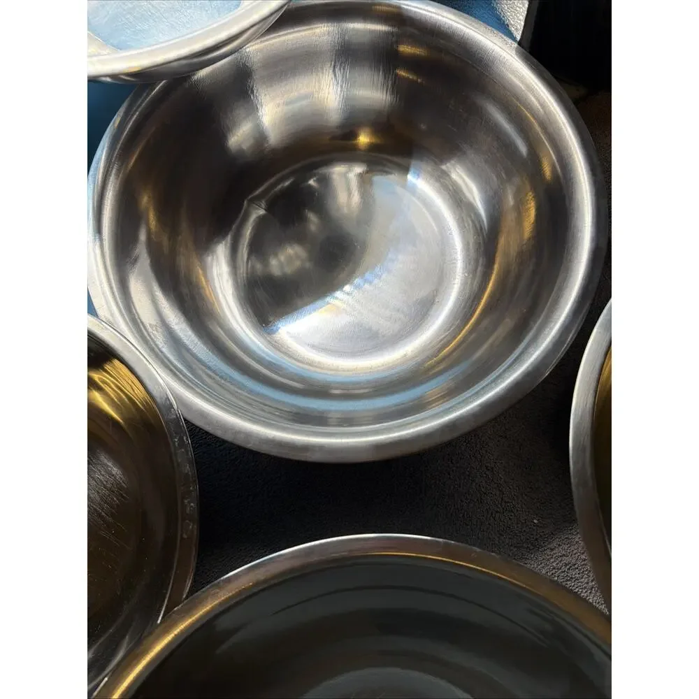 Mixing Bowls Set of 6, Stainless Steel Nesting Mixing Salad Bowl